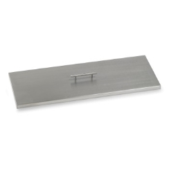 American Fire Products Rectangular Stainless Steel Cover for 48 x 14 Drop-In Fire Pit Pans