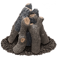 American Fyre Designs Back Country Oak Gas Log Set