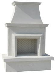 American Fyre Designs Vented Contractor's Fireplace with Moulding