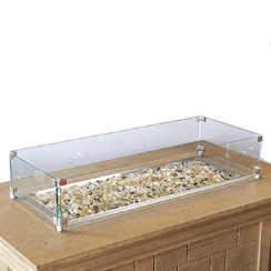 American Fyre Designs Rectangular Wind Guard for Rectangular Firetables
