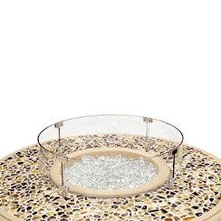American Fyre Designs Round Wind Guard for Round Firetables