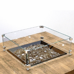 American Fyre Designs Square Wind Guard for Square Firetables