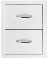 American Made Grills 17 Inch Double Drawer