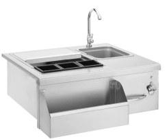 American Made Grills 30 Inch Beverage and Prep Station