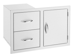 American Made Grills 30 Inch Two Drawer and Access Door