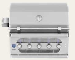 American Made Grills 36 Inch Built-In Muscle Hybrid Gas Grill