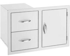 American Made Grills 36 Inch Two Drawer and Access Door