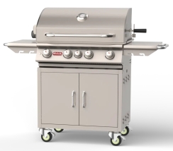 Bull Outdoors 30 Inch Angus Stainless Steel Gas Grill with Cart