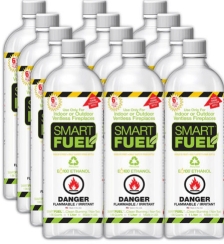 Anywhere Fireplace 1 Quart Smart Fuel Ethanol Liquid Fuel - Pack of 12