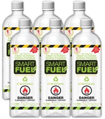 Anywhere Fireplace 1 Quart Smart Fuel Ethanol Liquid Fuel - Pack of 6