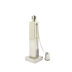 Anywhere Fireplace 10 1/2 Inch Stainless Steel Square Outdoor Tabletop Citronella/Lamp Oil Torch