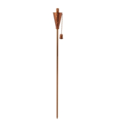 Anywhere Fireplace 65 Inch Hammered Copper Outdoor Ground Citronella/Lamp Oil Torch - 2 Pack