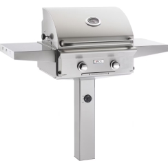 American Outdoor Grill 24 Inch L-Series Natural Gas Grill with In-Ground Post