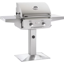 American Outdoor Grill 24 Inch L-Series Natural Gas Grill with Patio Post and Base