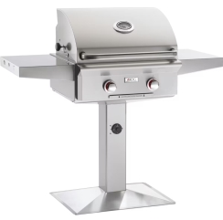American Outdoor Grill 24 Inch T-Series Natural Gas Grill with Patio Post and Base