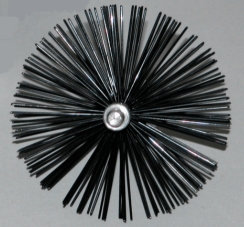 AW Perkins 3 Inch Round Pellet Stove Chimney Cleaning Brush