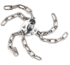 AW Perkins 8 Inch Chain Whip with Adaptor for Steel Rods