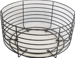 AW Perkins Black Vinyl Coated Hose Cage for Single Motor Vacuums