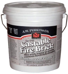 AW Perkins Castable Refractory Cement - 1/2 Gallon