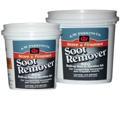 AW Perkins Dry Soot Remover for Non-Air Tight Stoves and Fireplaces - Case of 6 Quart-Sized Tubs