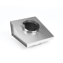Axwood 8 inch Direct Connect Stove Top Adaptor with Round Bottom Opening and 8 inch Round -  Flexible Liner Take-off