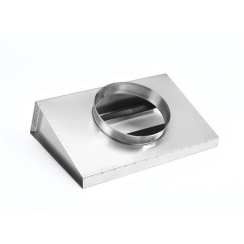 Axwood Direct Connect Stove Top Adaptor with Bottom Opening and 8 inch Round - Rigid Liner Take-off