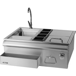 Bull Outdoors 30 Inch Stainless Steel Outdoor Kitchen Bar Center with Sink