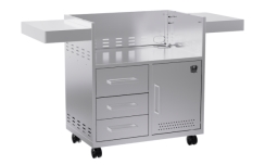 Bear Grill Stainless Steel Cart for 4-Burner Gas Grills