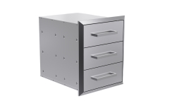 Bear Grill 18 Inch 304 Stainless Steel Soft Close Triple Drawers