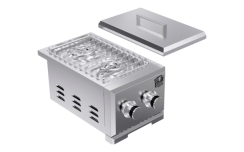 Bear Grill 13 Inch Stainless Steel Double Side Gas Burner
