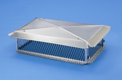 BigTop 17 in. x 29 in. Stainless Steel Hinged Multi-Flue Chimney Cover
