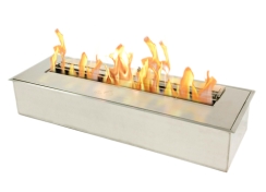 Bio Flame 24 Inch Ethanol Fuel Burner with 8 L Capacity and Insulated Bottom Tray
