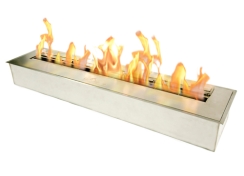 Bio Flame 38 Inch Ethanol Fuel Burner with 10 L Capacity and Insulated Bottom Tray