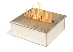 Bio Flame 5L Square Ethanol Fuel Burner -  with 5 L Capacity and Insulated Bottom Tray