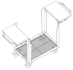 Bull Outdoors Cart Bottom for 30 Inch Bison Premium Grills