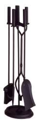 Minuteman Oval Base Neoclassic Fireplace Tool Set