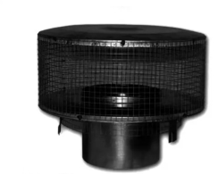 Superior 8 Inch Diameter Round Termination with Mesh Screen