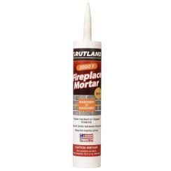 Buff Colored Fireplace Mortar Compound in a 10.3 Oz. Cartridge