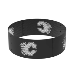 Blue Sky Calgary Flames 36 Inch Round Woodburning NHL Fire Ring