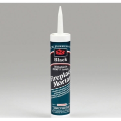 Case of Twelve Containers of Black Fireplace Mortar