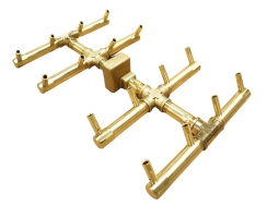 Warming Trends 16 x 10 Inch Crossfire Double Tree Fire Pit Burner - 160 - 000 BTU