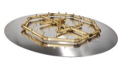 Warming Trends 36 Inch Crossfire Octagonal Circular Pan Fire Pit Kit - 320 - 000 BTU