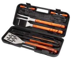 Cuisinart Grill 13 Piece Wooden Handle Grilling Set