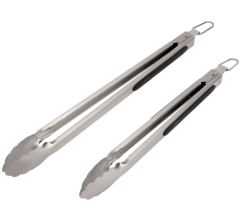 Cuisinart Grill Stainless Steel Locking Grill Tongs - Set of 2