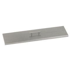 TessaRai Stainless Steel Cover for 36 x 6 Inch Linear Fire Pit Burner Pans