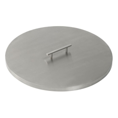 TessaRai Stainless Steel Cover for 19 Inch Round Fire Pit Burner Pans