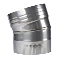 HomeSaver RoundFlex 15 Degree Corrugated Elbow for 6 in. Chimney Liner