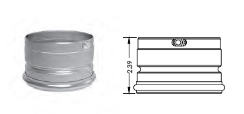 Dura-Vent PelletVent Pro Stainless Steel Clean-Out Tee Cap - For Tees with 4 Inch Inner Diameters - 4PVP-CO