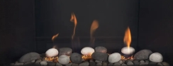 Montigo Beach Contemporary Media Set for 42 Inch DelRay Square Fireplaces