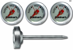 Cuisinart Grill Outdoor Stainless Steel Steak Thermometers - Set of Four
